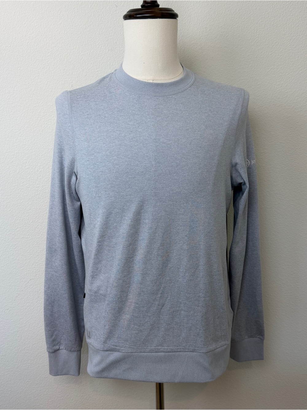 Vuori Ponto Performance Crew Men’s Small Light Heather Gray Pullover V224